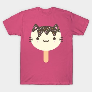 Kawaii Summer Ice Lolly Popsicle Cats T-Shirt